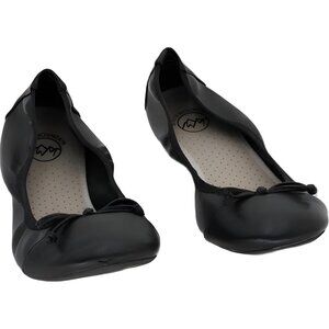 White Mountain Sunnyside II Ballet Flats Black Smooth Women US 6.5M